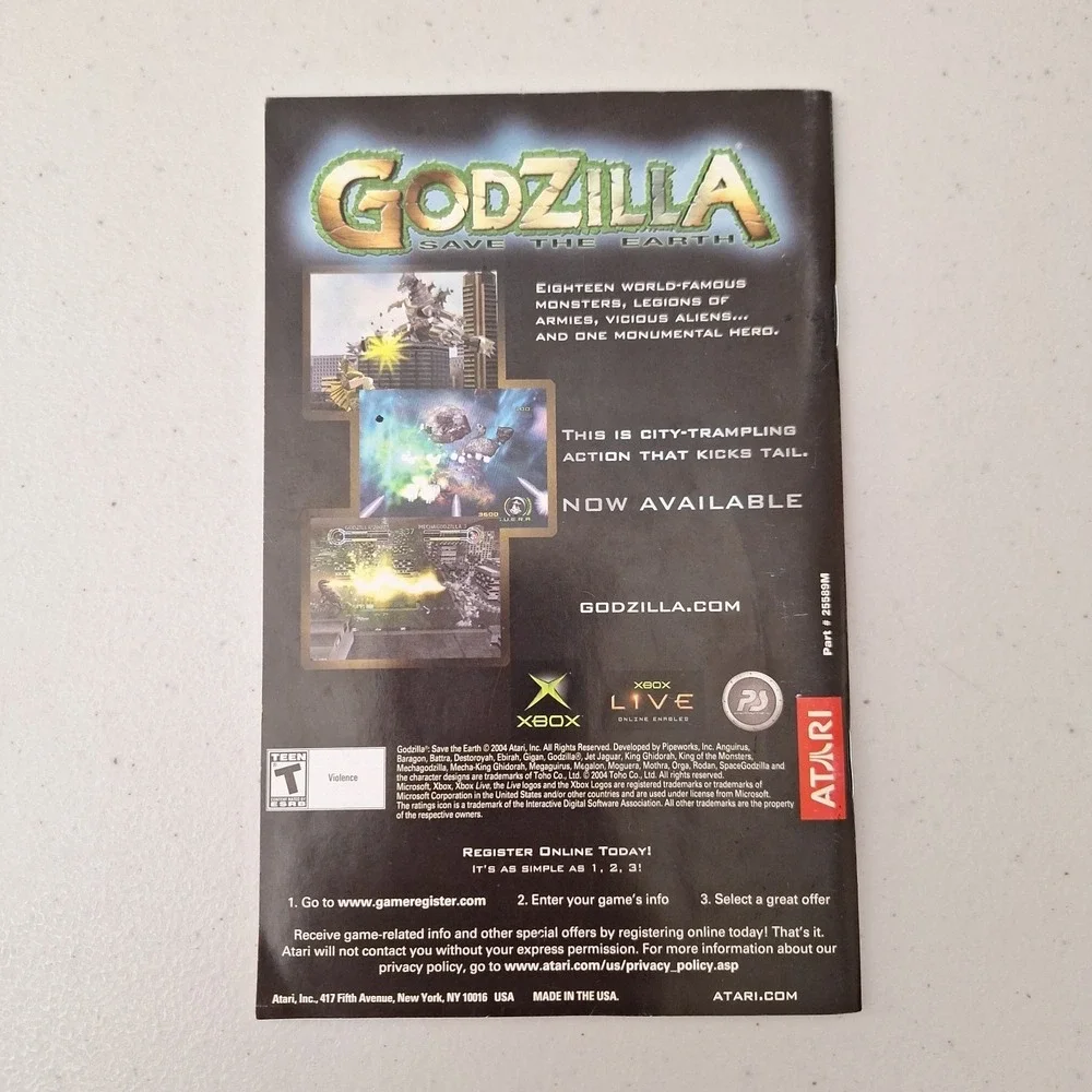 Demon Stone Forgotten Realms XBOX Instruction Manual Only